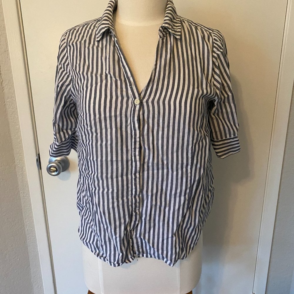 J Crew Short Sleeve Button Up Shirt